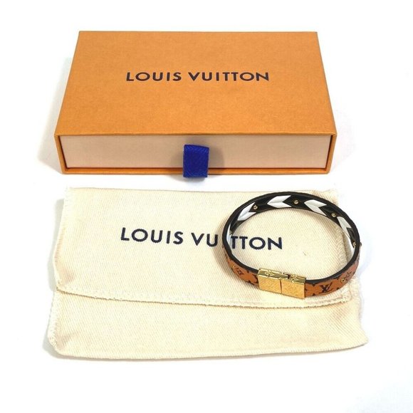 Authentic LOUIS VUITTON Monogram Bracelet LV Crafty Reversible - Picture 3 of 14